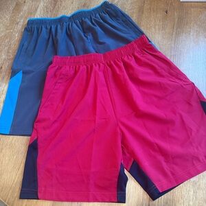 2 Pairs Men's Athletic Shorts NEW Size Small